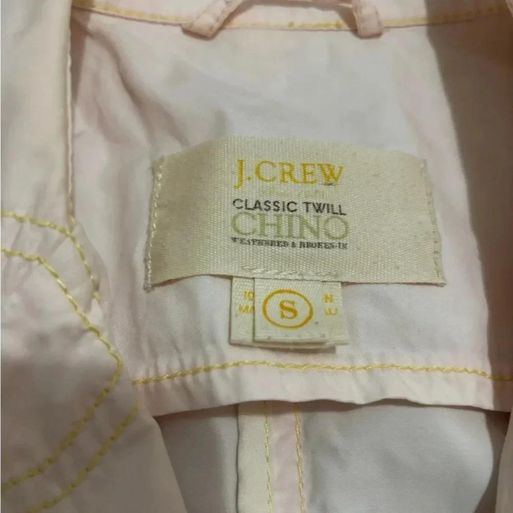 J. Crew Classic Twill Chino Light Pink Jacket. Small